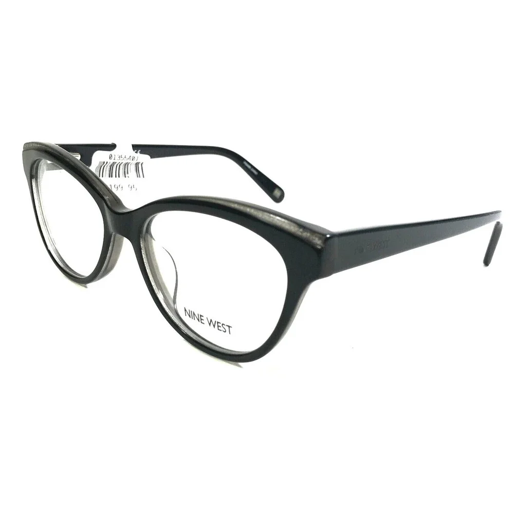 Nine West Eyeglasses Frame NW5131 030 Polished Black Gray Cat Eye 51-16-135